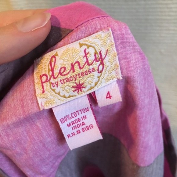 Anthropologie 4 Plenty Tracy Reese Peplum Stripe Shirt Blouse - Picture 6 of 8